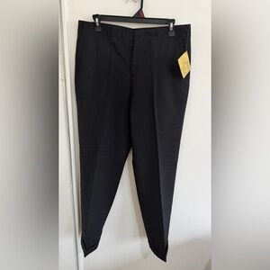 Vintage Jaymar Sansabelt Mens 34R Black Dress Pants NWT USA Cuffed